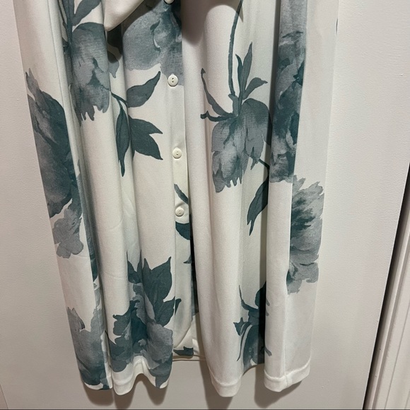 Alfani Mothers Day Button Up Front Tie Midi Dress Size M - Picture 9 of 13